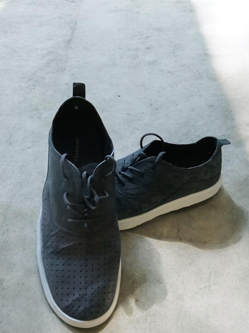 Merrell WomansCasual Black Perforated Lace-Up Sneakers